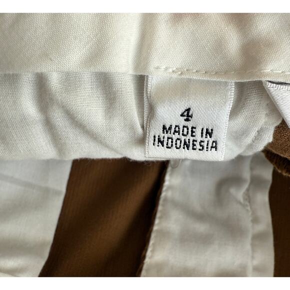 Talbots Bootcut Pants Women 4 Brown Corduroy Stretch Vintage VTG Flare Leg Retro - Picture 4 of 14